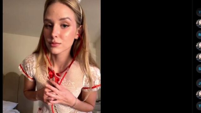 Caroline Zalog Halloween Livestream Try On Video Leaked